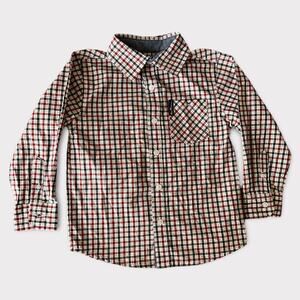 Ben Sherman Toddler Boys Plaid Long Sleeve Button-Up Dress Shirt 3T Stylish